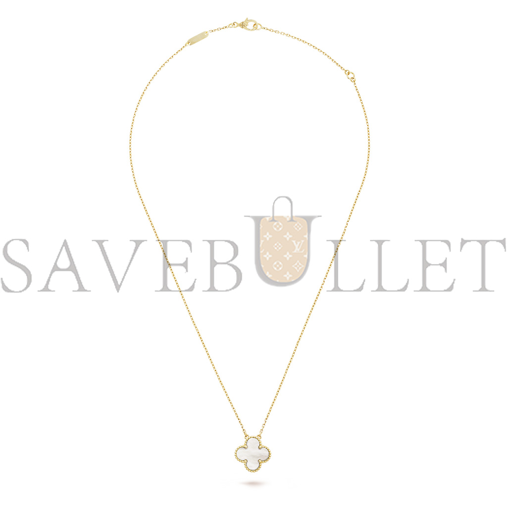 VAN CLEEF ARPELS VINTAGE ALHAMBRA PENDANT - YELLOW GOLD, MOTHER-OF-PEARL  VCARA45900